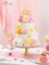 Pink Yellow Artificial Flowers, Silk Fake Flowers (A Pink Yellow) 5"D x 5"W x 1"H